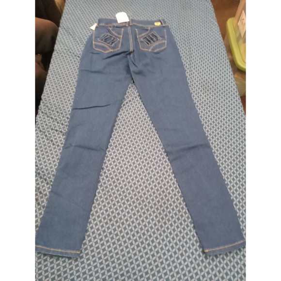 WAIST 28 INCHES SIZE 5 SKINNY JEANS STRETCH DENIM PUSH UP  5-4 CTP16 SZ5 - Picture 4 of 11